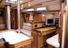 Bluewater 450M | Generous nav and starboard settee / seaberth